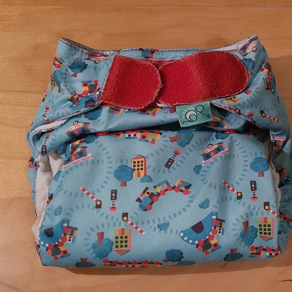 Playful Town Print AIolO - Blue and Red